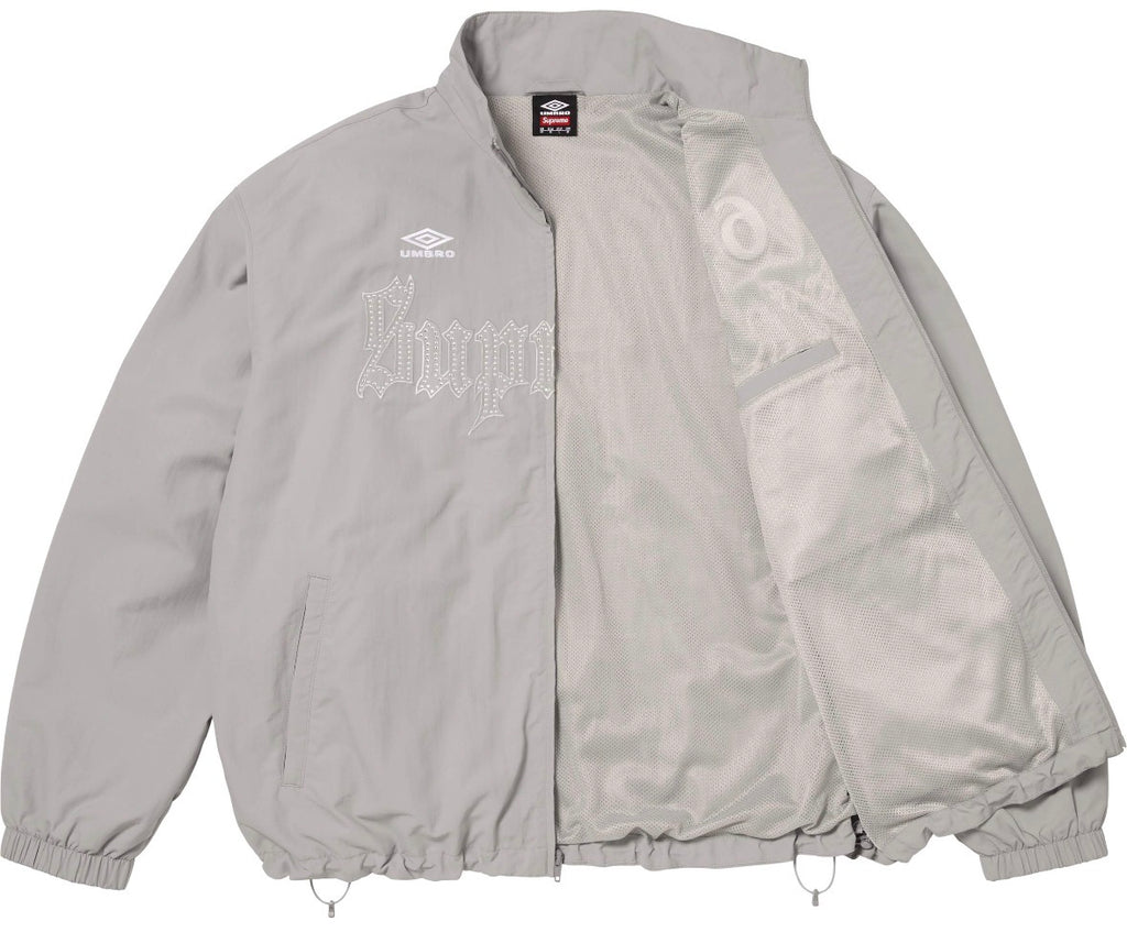 Campera Supreme x Umbro Rhinestone Track Grey