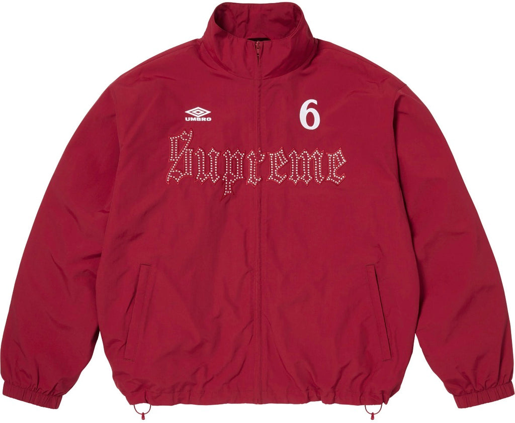 Campera Supreme x Umbro Rhinestone Track Red