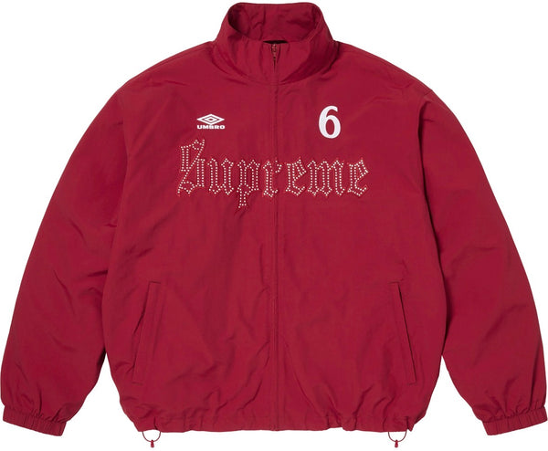 Campera Supreme x Umbro Rhinestone Track Red