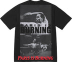 Camiseta Supreme Paris Is Burning Black