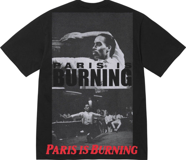 Camiseta Supreme Paris Is Burning Black