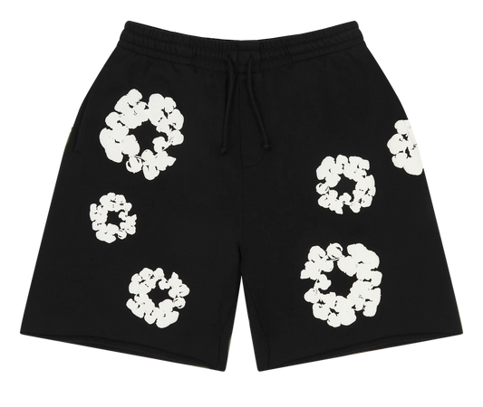 Short Denim Tears Cotton Wreath Black