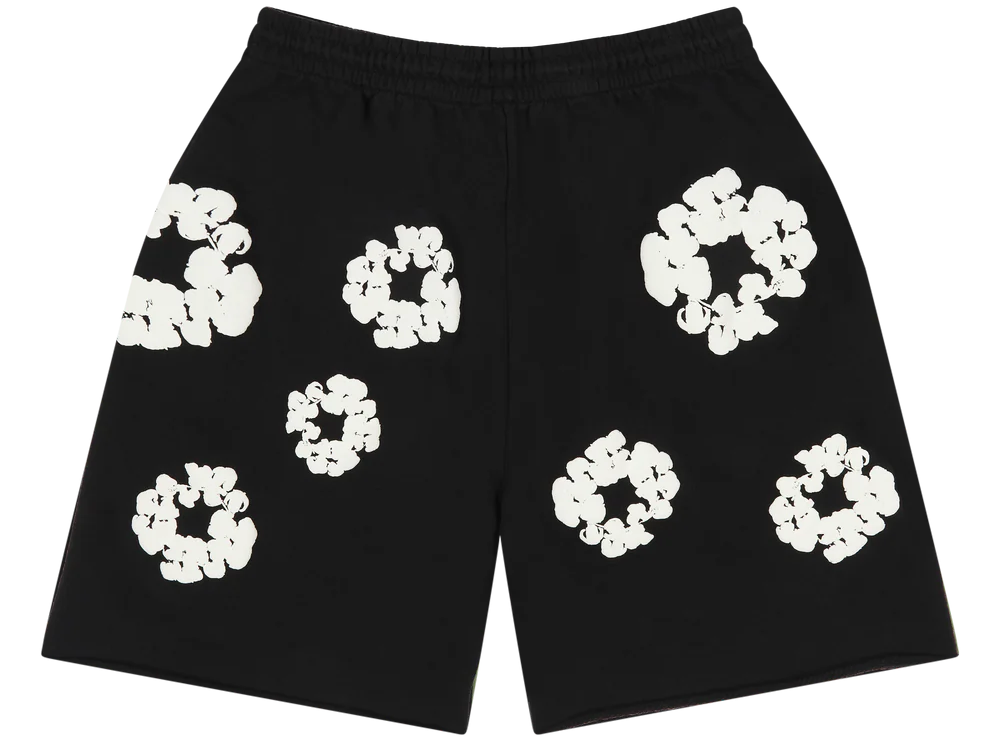 Short Denim Tears Cotton Wreath Black