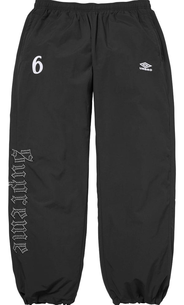 Pantalon Supreme x Umbro Rhinestone Track Pant Black