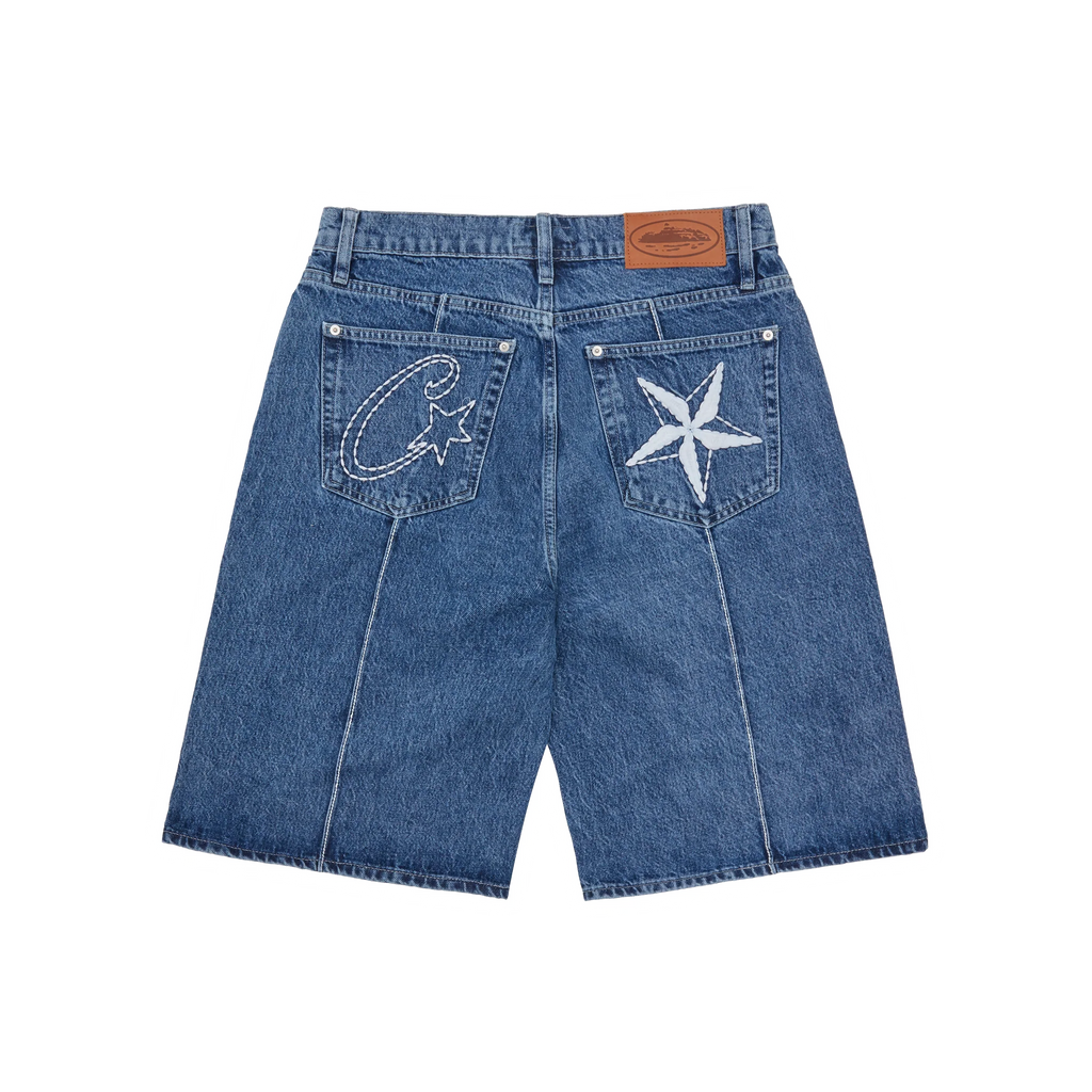 Short Corteiz C-Star Denim Midwash