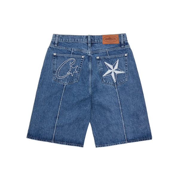 Short Corteiz C-Star Denim Midwash