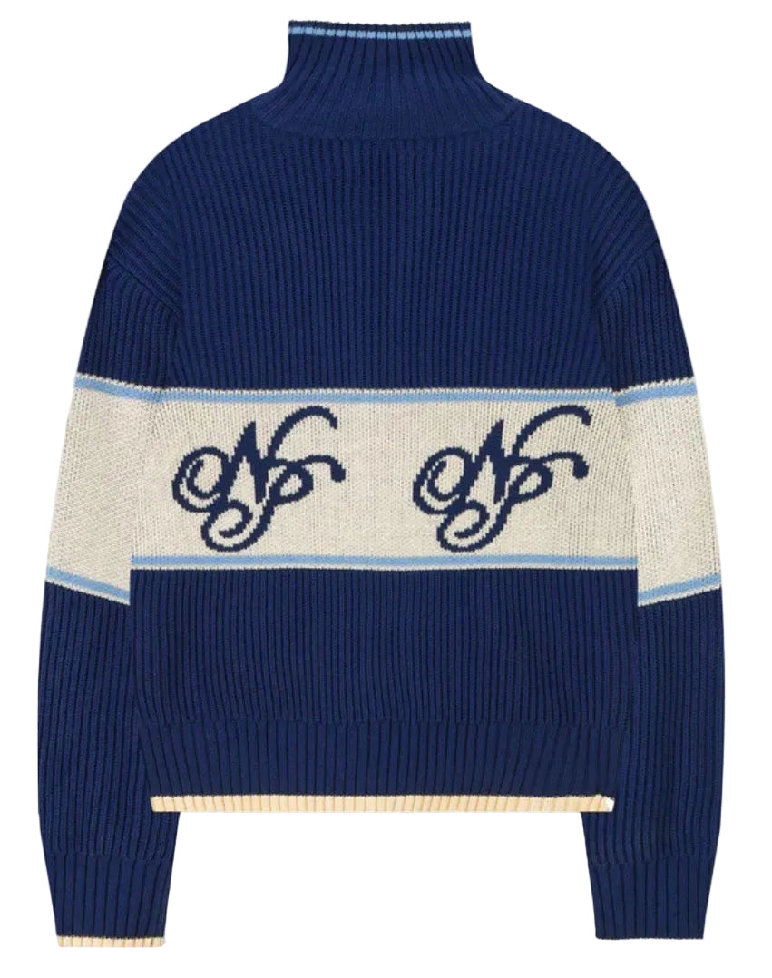 Campera Nude Project Voyage Knit Blue