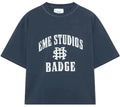 Camiseta Eme Studios Badge Navy Oversized