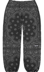 Pantalon Supreme Reflective Bandana Track Black