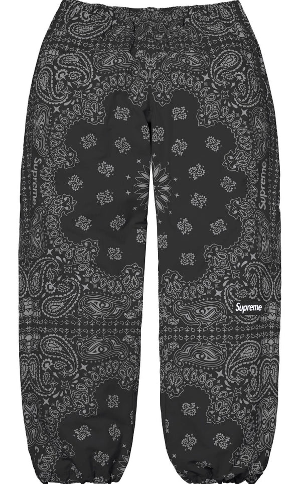 Pantalon Supreme Reflective Bandana Track Black