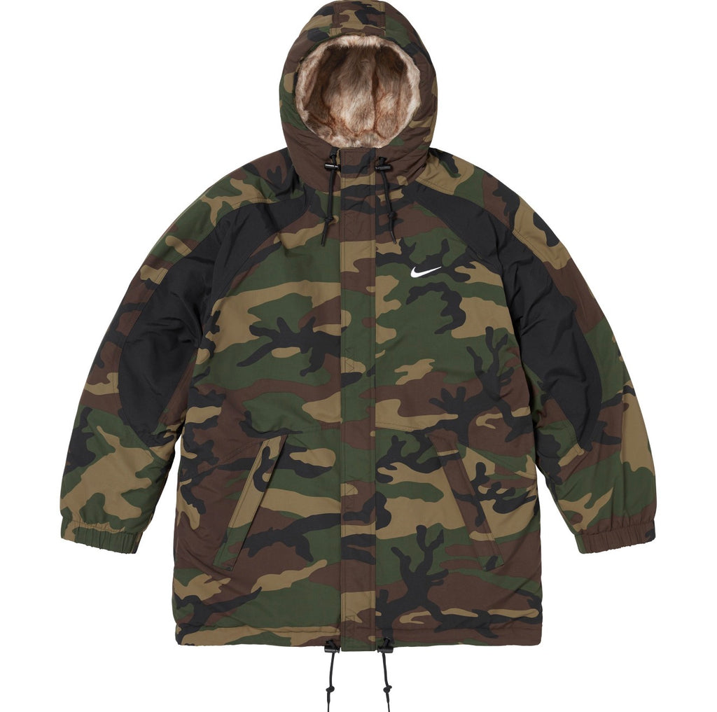 Campera Supreme x Nike Faux Fur Reversible Parka Camo