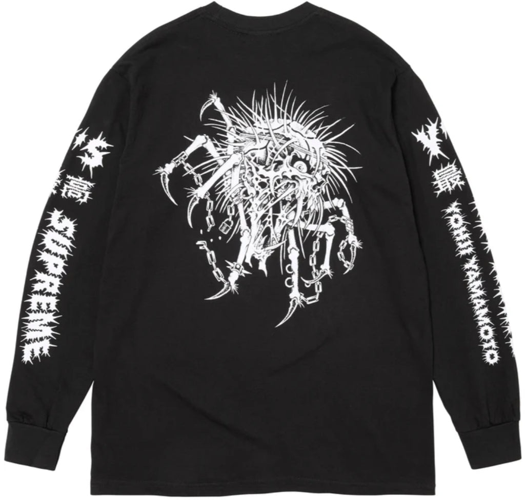 Camiseta Supreme X Yohji Yamamoto Manga Larga Black