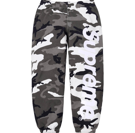 Pantalon Supreme Satin Appliqué Snow Camo