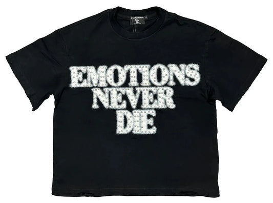 Camiseta Mixed Emotions Black End Rhinestone