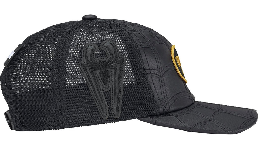 Gorro Supreme x Vanson Leathers x Spider Man Mesh Back 6-Panel Black
