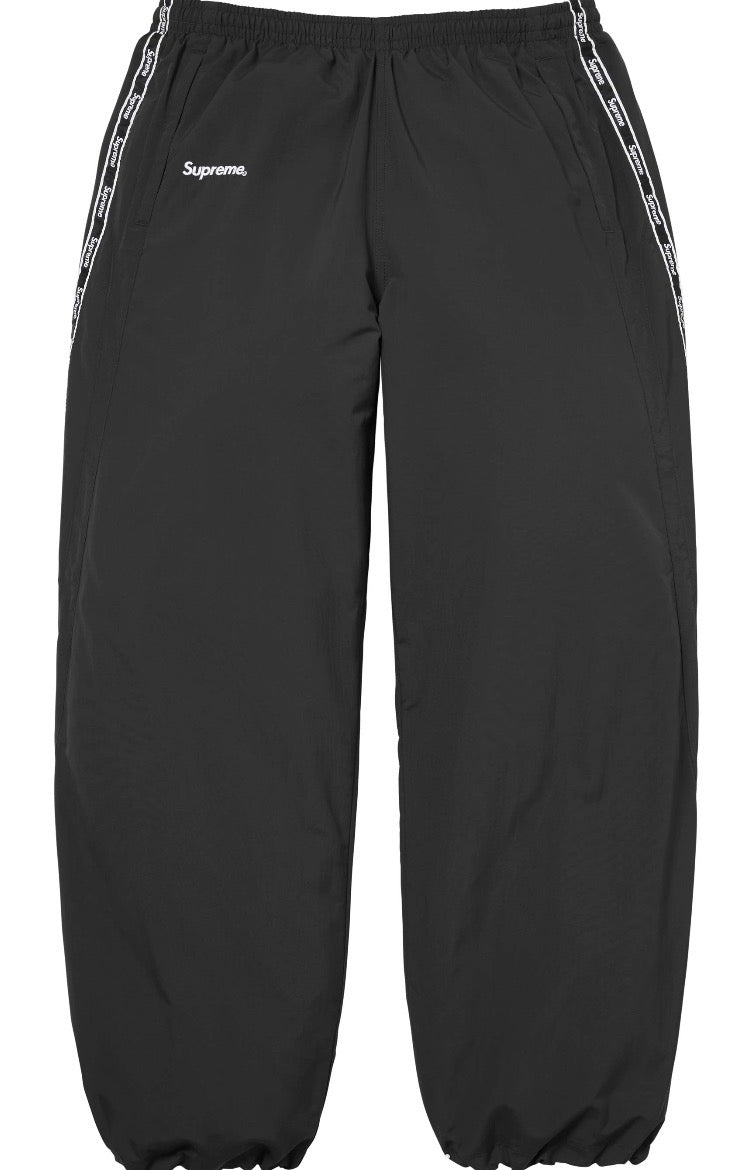 Pantalon Supreme Logo Taping Track Black