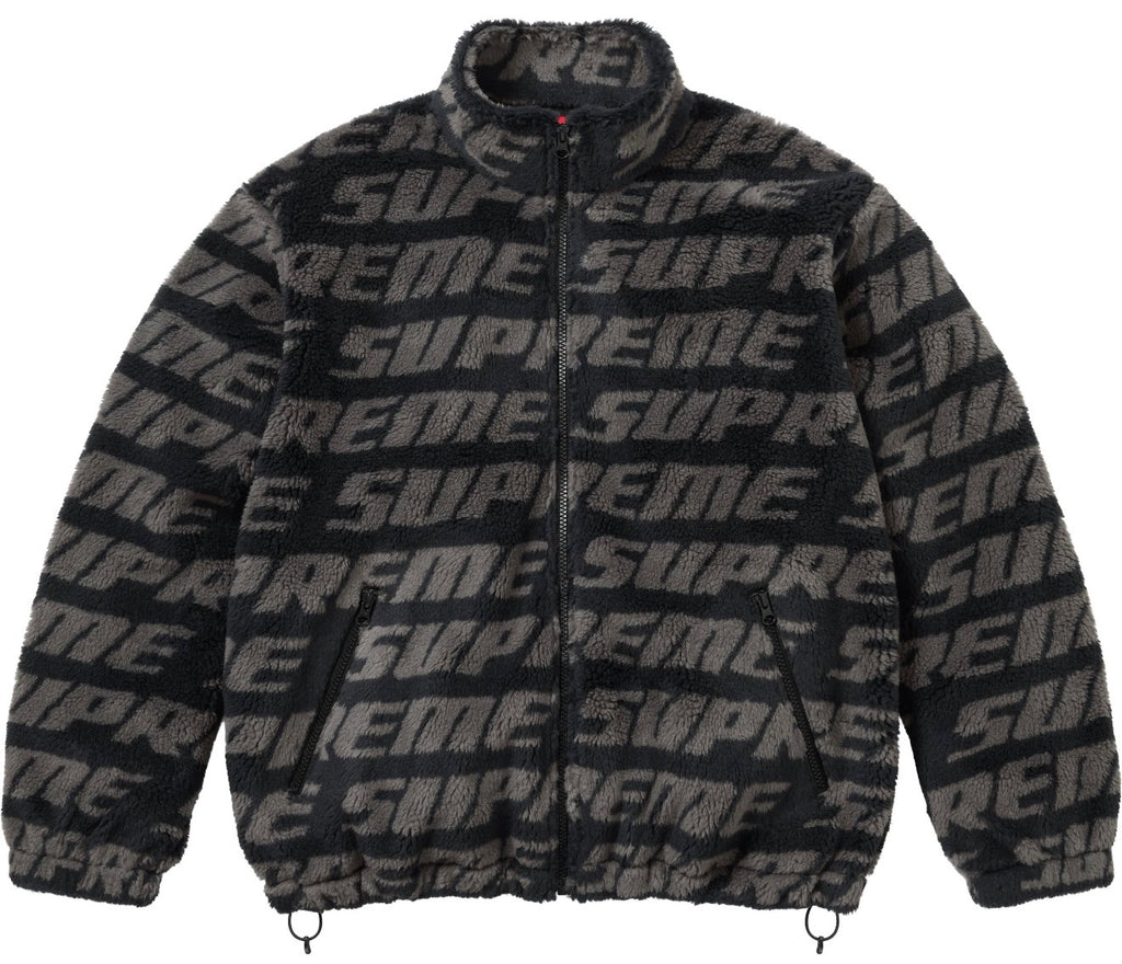 Campera Supreme Repeat Jacquard Black