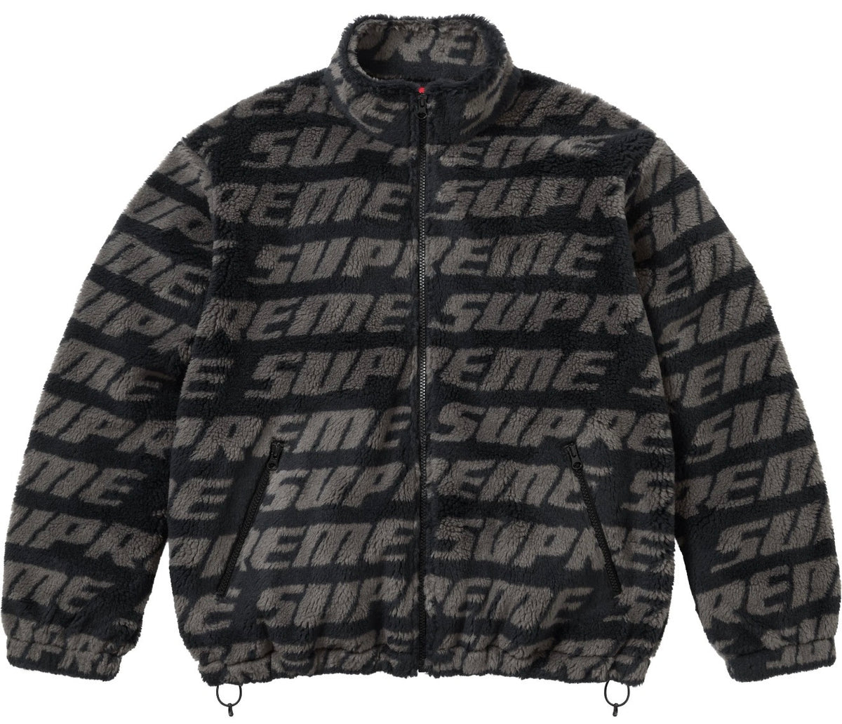 Campera Supreme Repeat Jacquard Black