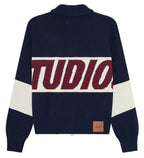 Campera Eme Studios Thrill Navy Knit