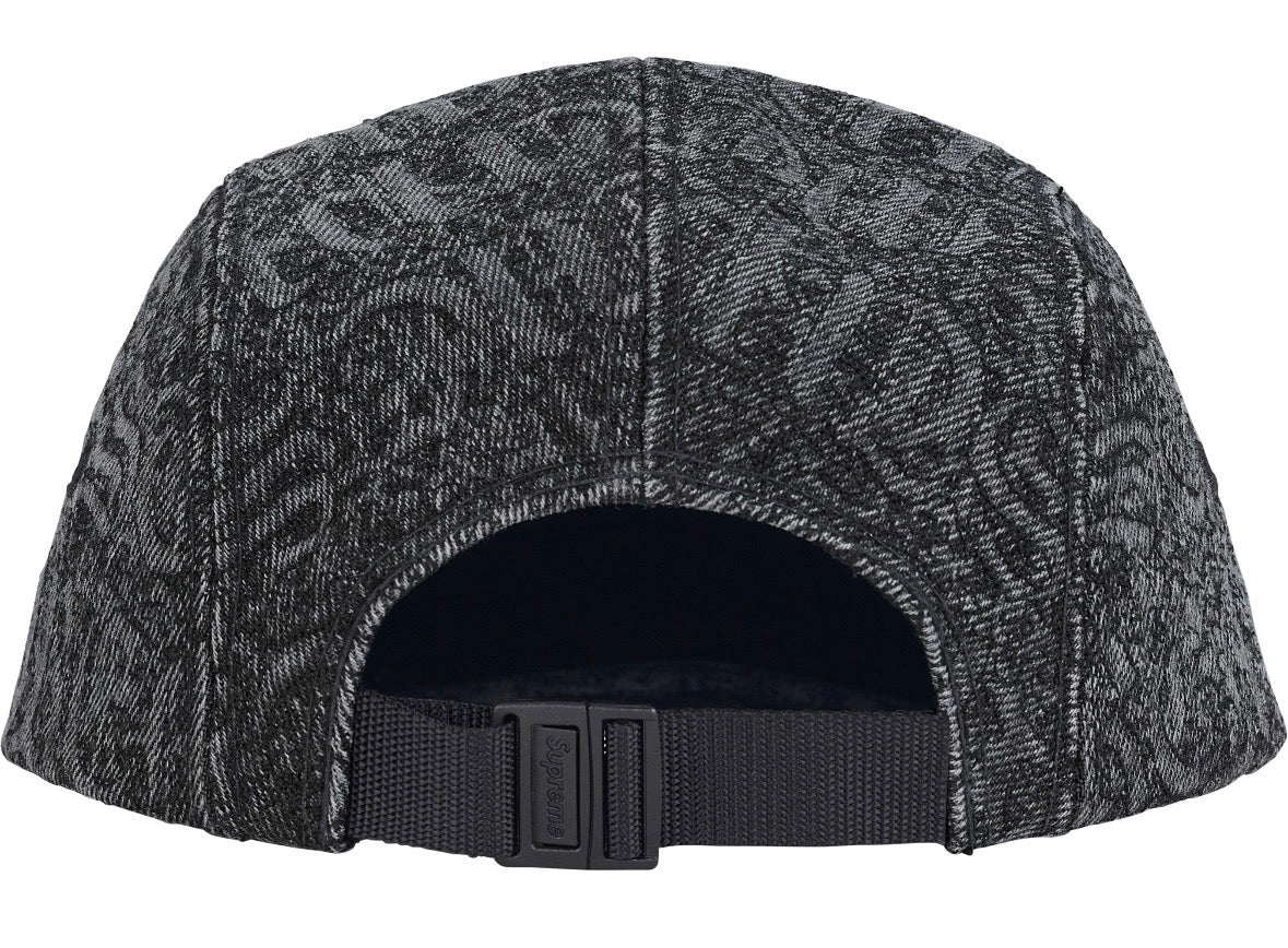 Gorro Supreme Stitched Old English Denim Camp Black