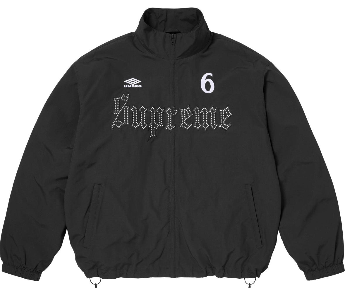 Campera Supreme x Umbro Rhinestone Track Black