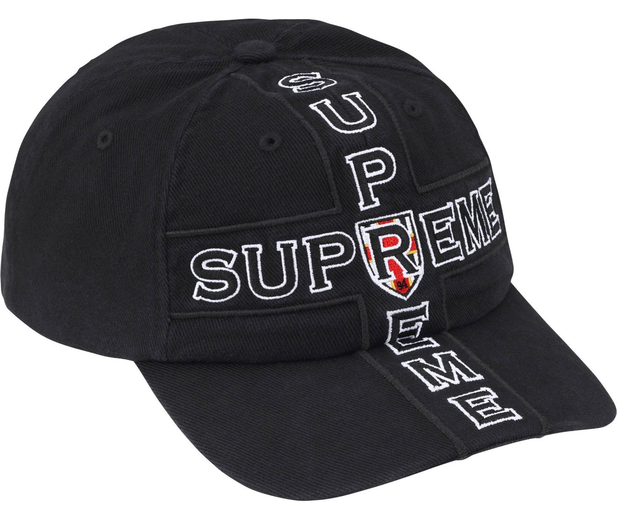 Gorro Supreme Cross 6-Panel Black