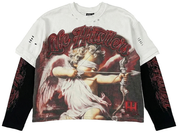 Camiseta Manga Larga Life Hustler Blind Cupid White