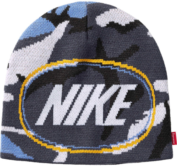 Gorro De Lana Supreme X Nike Blue Camo