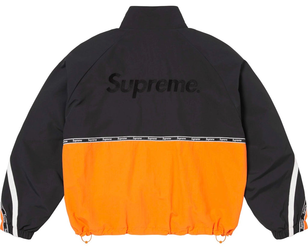Campera Supreme Logo Taping Track Orange