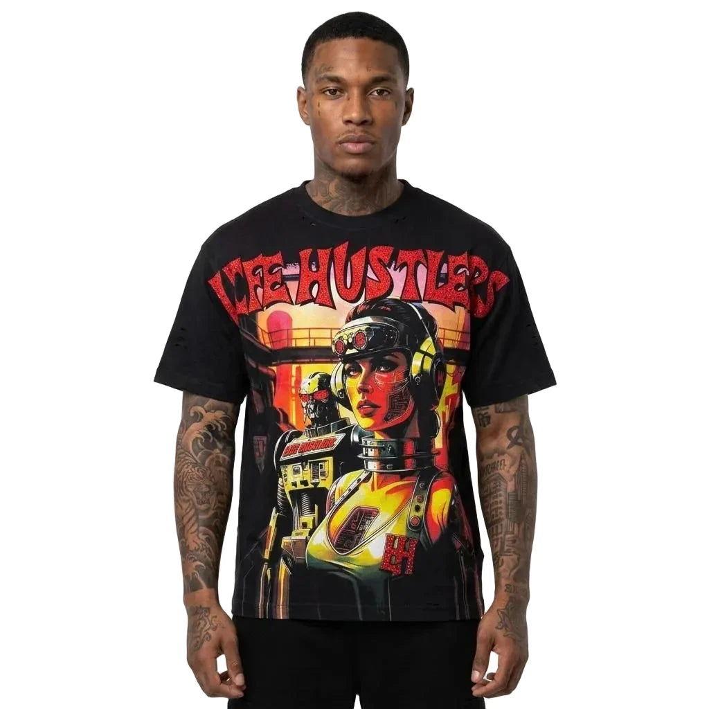 Camiseta Life Hustler Apocalypse Black