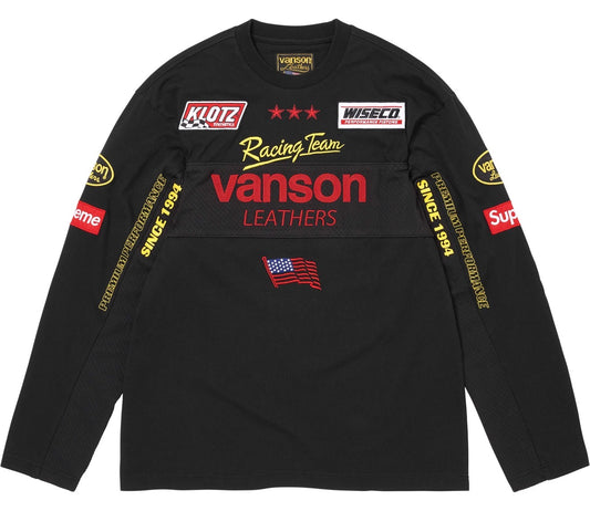 Camiseta Supreme X Vanson Leather Black