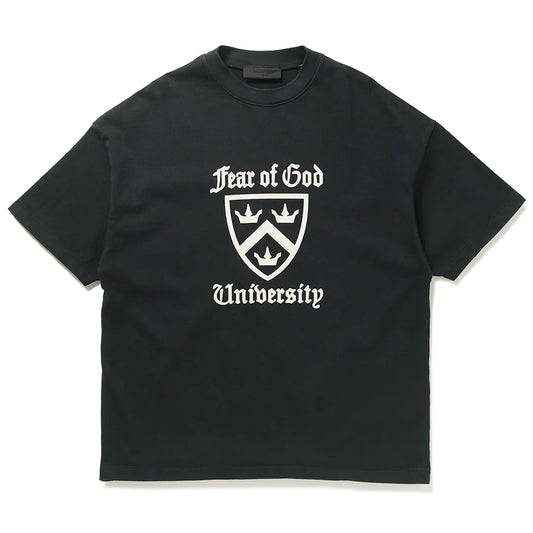 Camiseta Fear of God Essentials Univresity Black