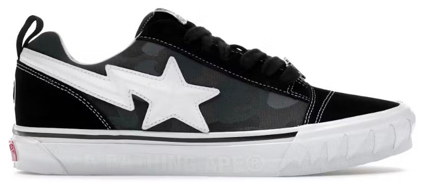 Vans x Bape Knu Skool Camo Black