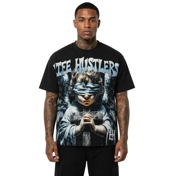 Camiseta Life Hustler Pray Black