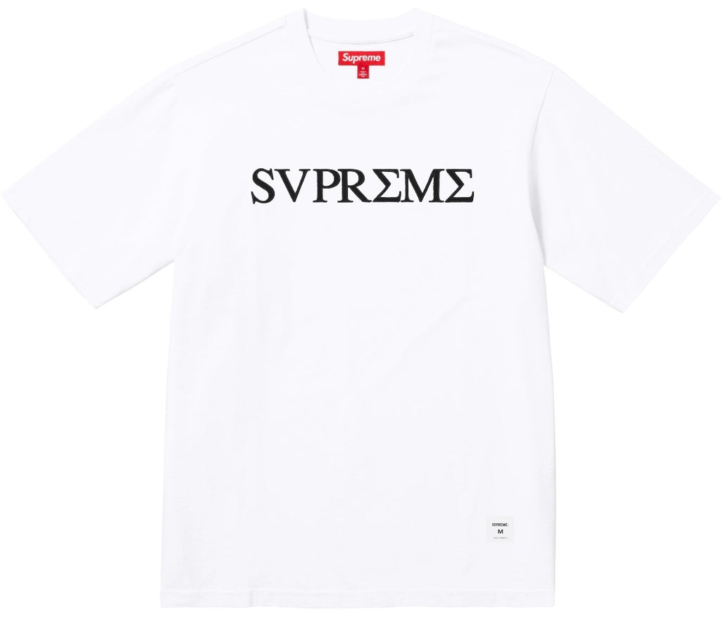Camiseta Supreme Greek S/S Top White