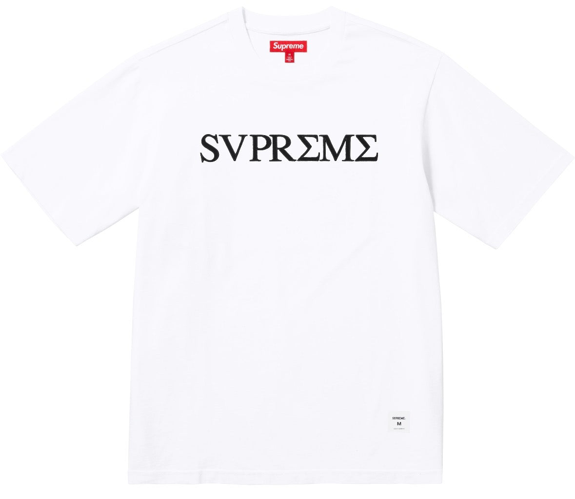 Camiseta Supreme Greek S/S Top White