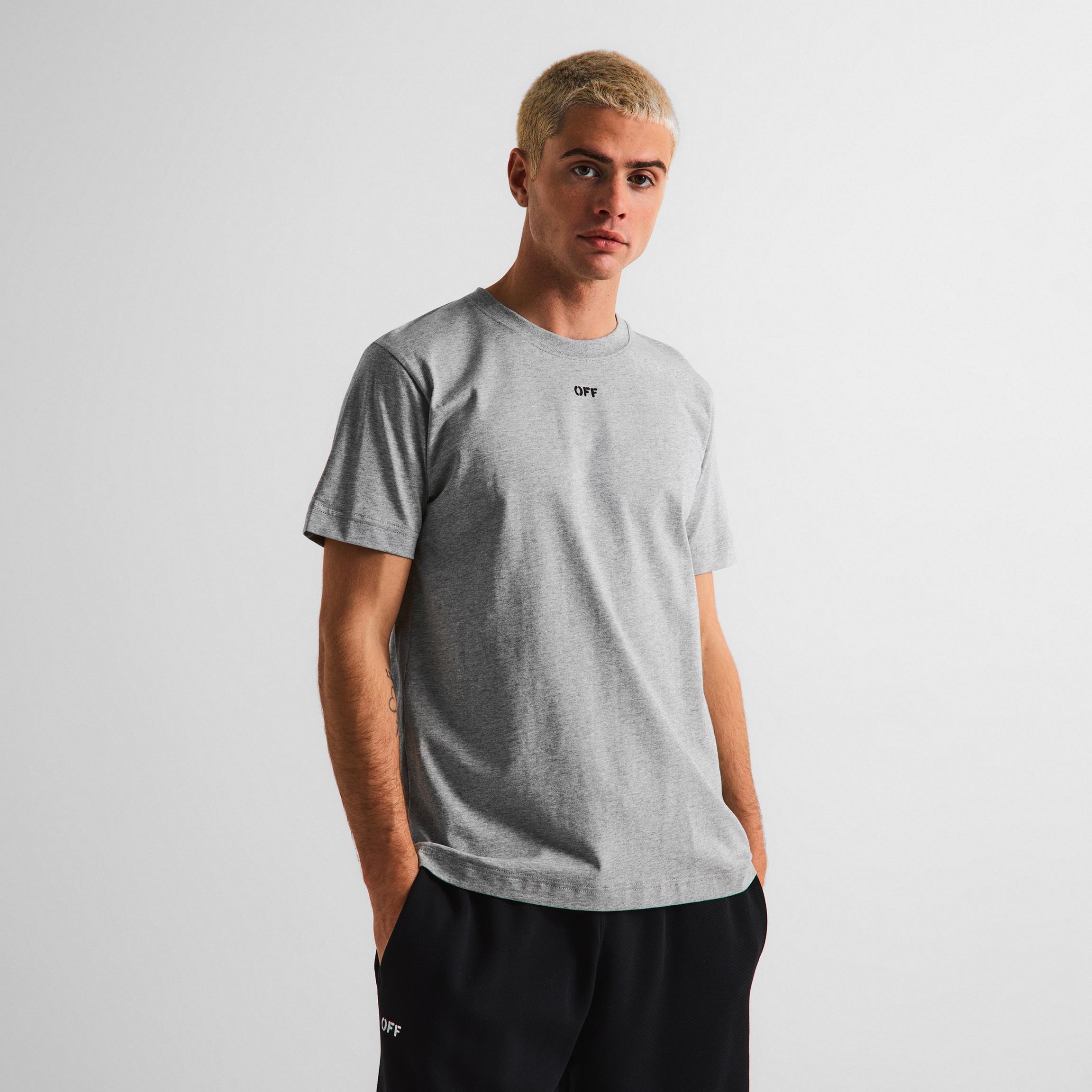 Camiseta OFF-WHITE Spray Can Arrow Grey