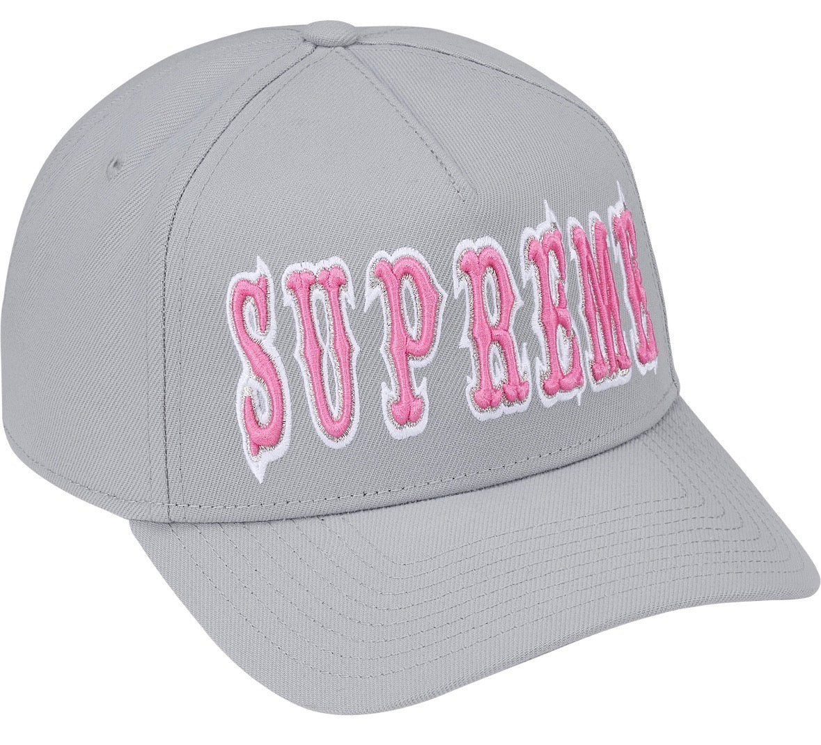 Gorro Supreme Gothic Outline New Era Grey