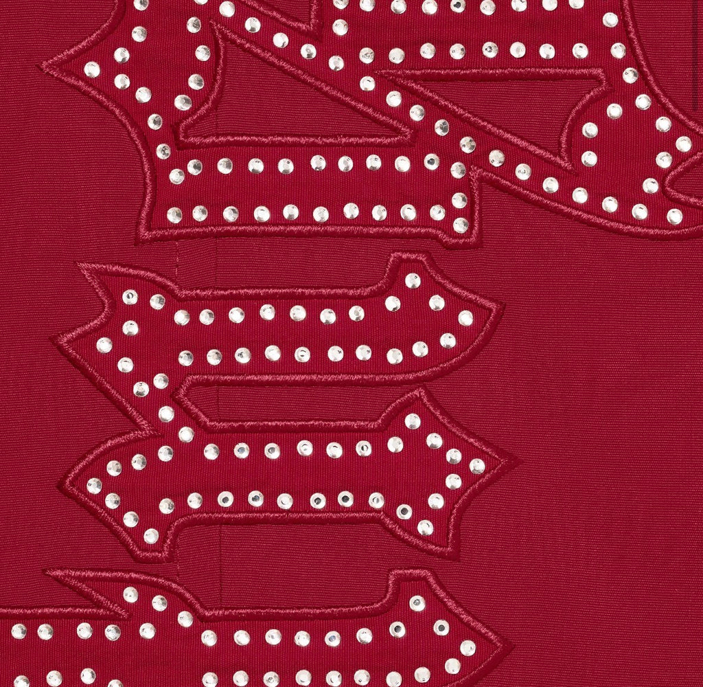 Pantalon Supreme x Umbro Rhinestone Track Red