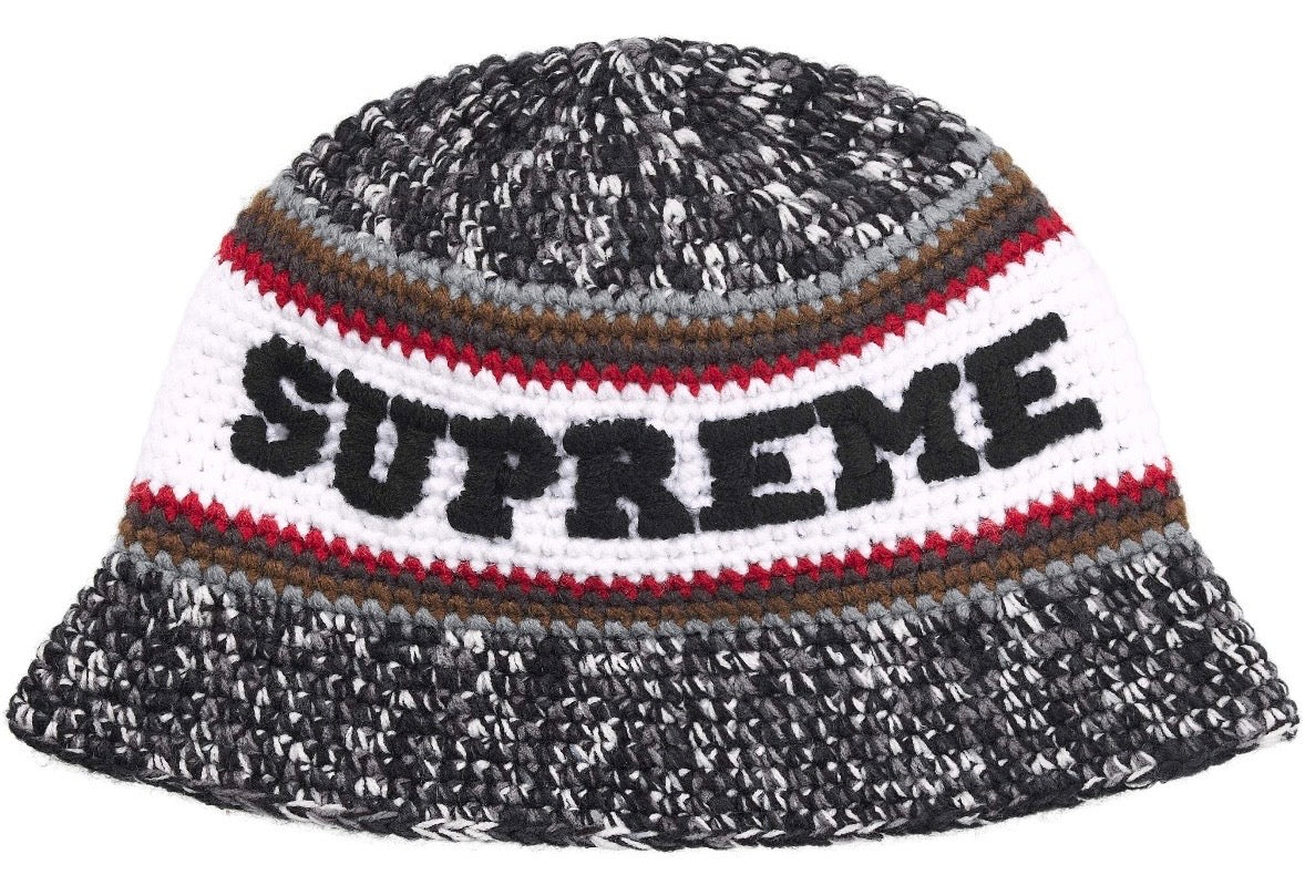 Gorro De Lana Supreme Knit Logo Crusher Black