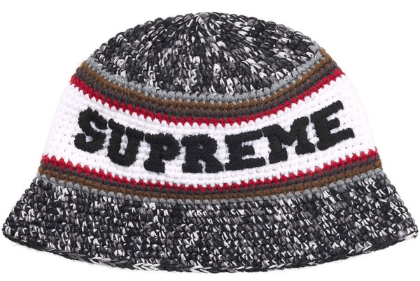 Gorro De Lana Supreme Knit Logo Crusher Black