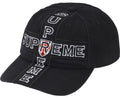 Gorro Supreme Cross 6-Panel Black