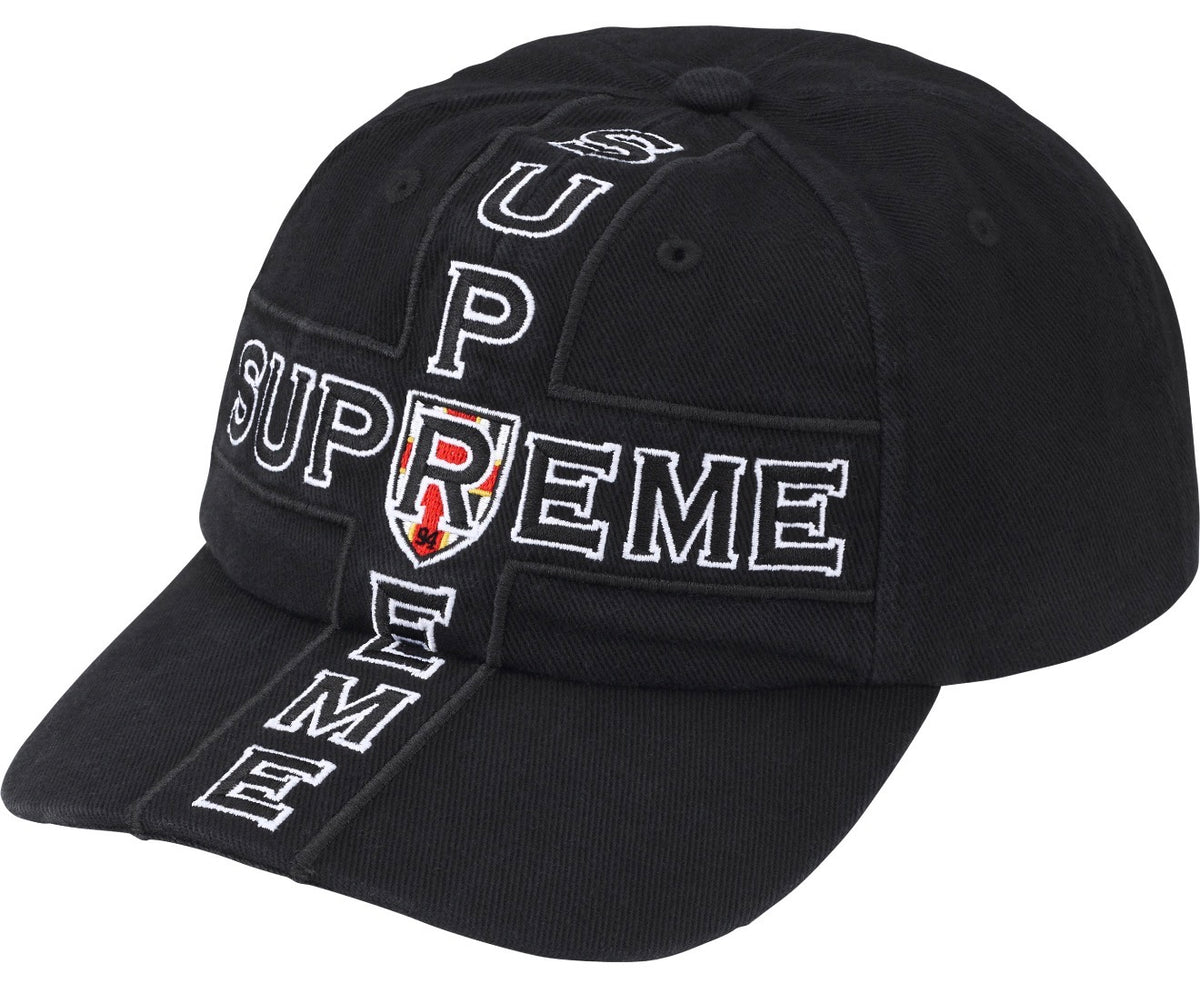 Gorro Supreme Cross 6-Panel Black