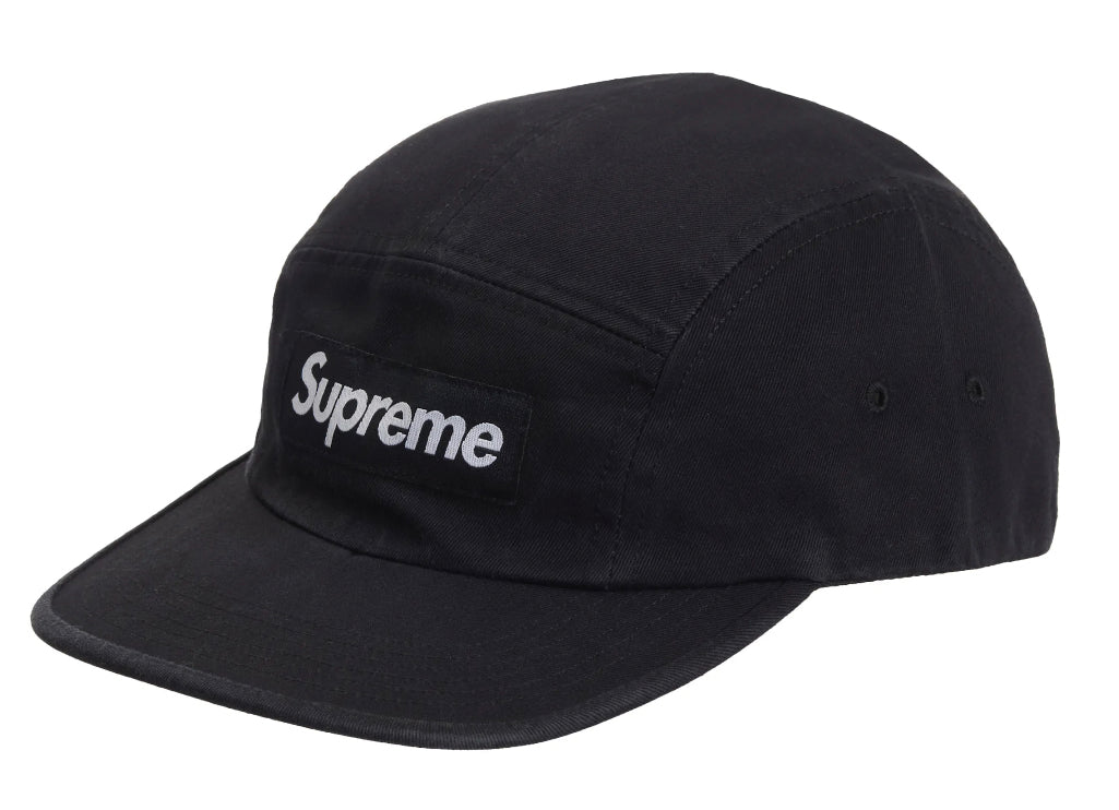 Gorro Supreme Washed Chino Twill Camp (FW24) Black