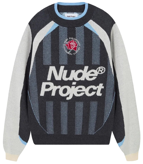 Buzo  Nude Project Grass Football Knit Grey