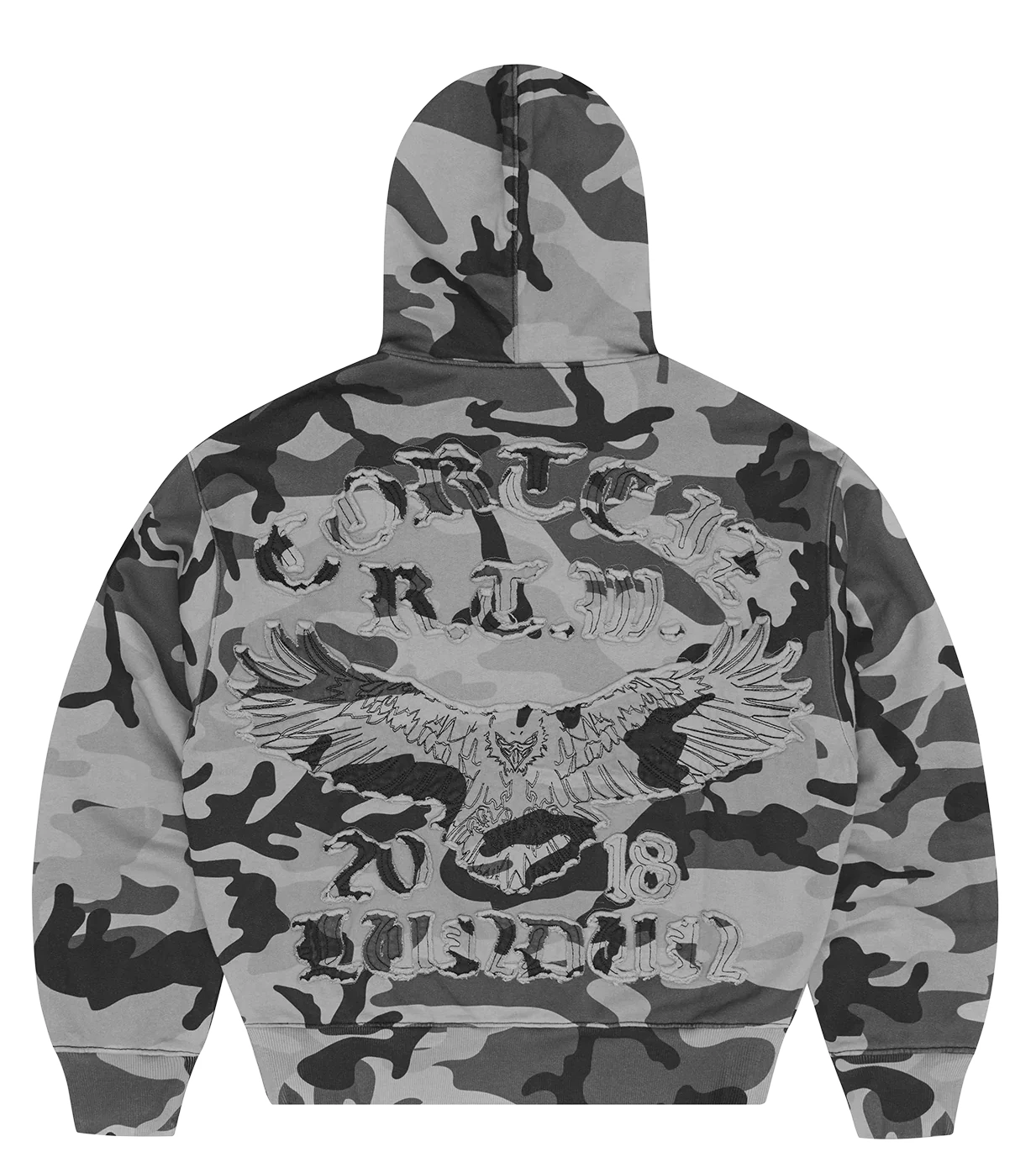 Campera Corteiz Diplomatic Washed Camo