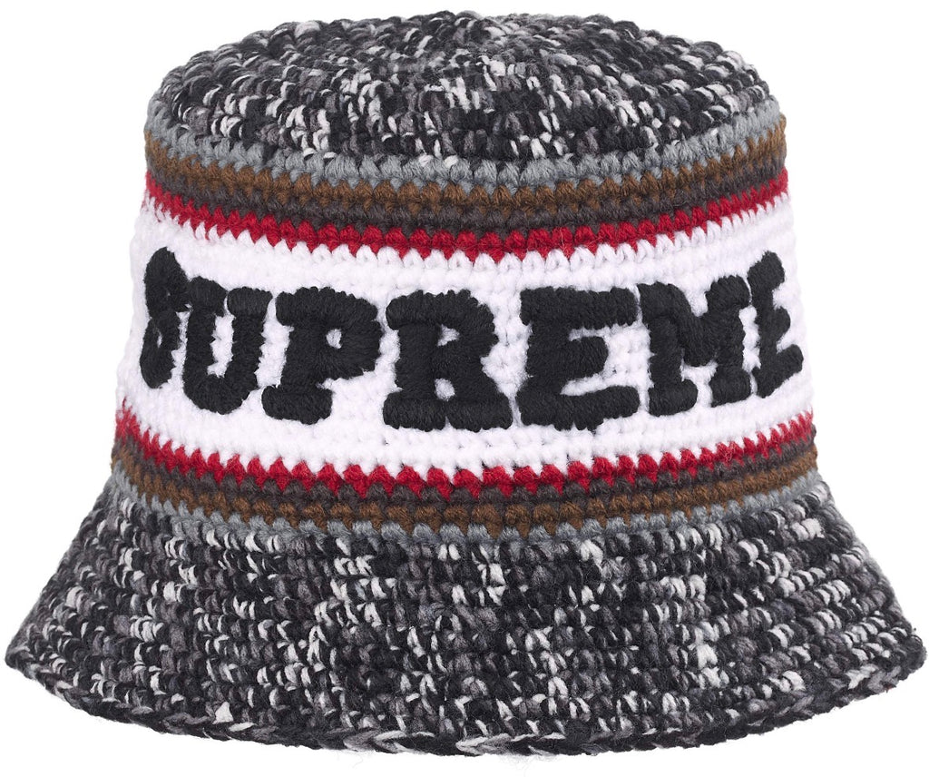 Gorro De Lana Supreme Knit Logo Crusher Black