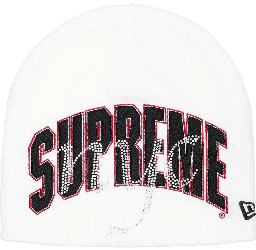 Gorro De Lana Supreme New Era Rhinestone  White