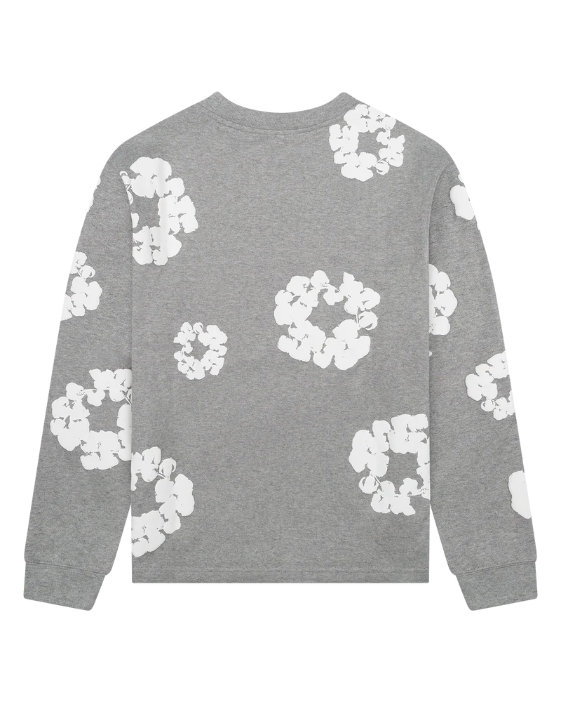 Camiseta Denim Tears Manga Larga Grey