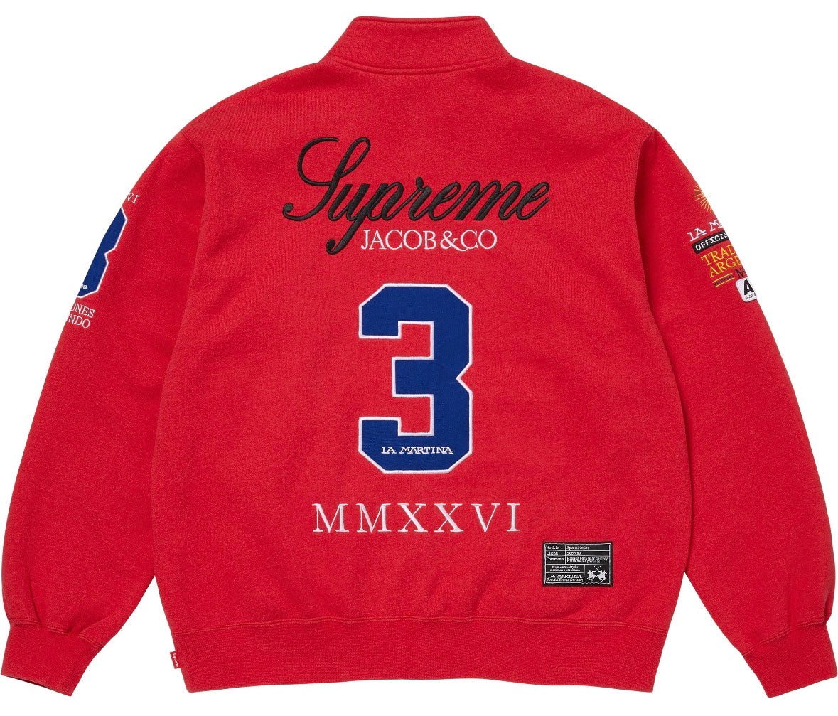 Buzo Supreme x La Martina x Jacob & Co Red